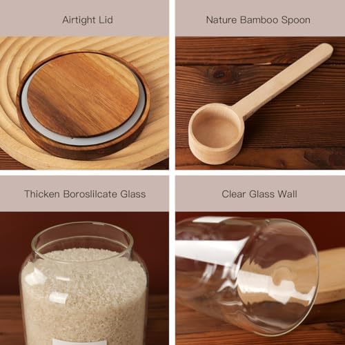 CZSZYGHBAO 2 PCS 1 Gallon Glass Storage Jars