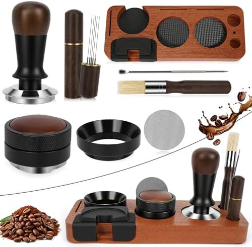 8 PCS Espresso Accessories Kit, 53.3mm Espresso Tamper Kit
