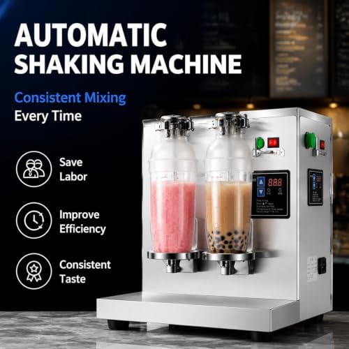 Commercial Milk Tea Mixing Machine, Double Cup