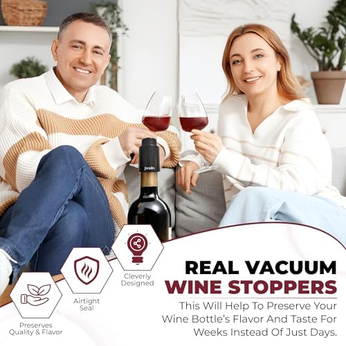 Wine Vacuum Pump Stopper – Premium Wine Preserver with Airtight Seal