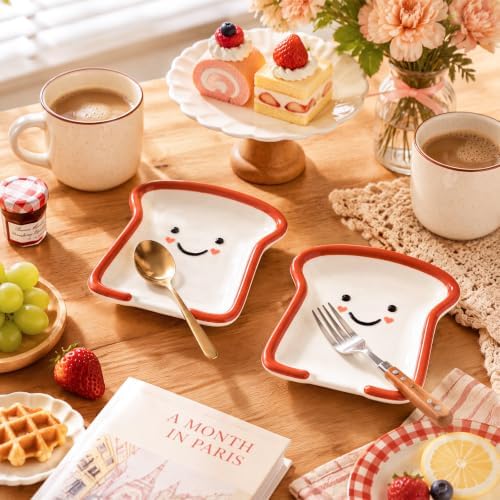 Meanplan 2pcs Ceramic Toast Spoon Rest for Stove Top 5.1'' Spoon