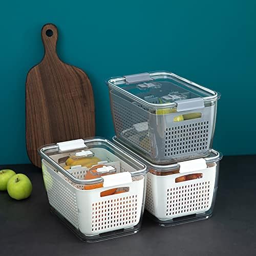 4.5L Vegetable and Fruit Storage Container,Transparent Fresh Keeping