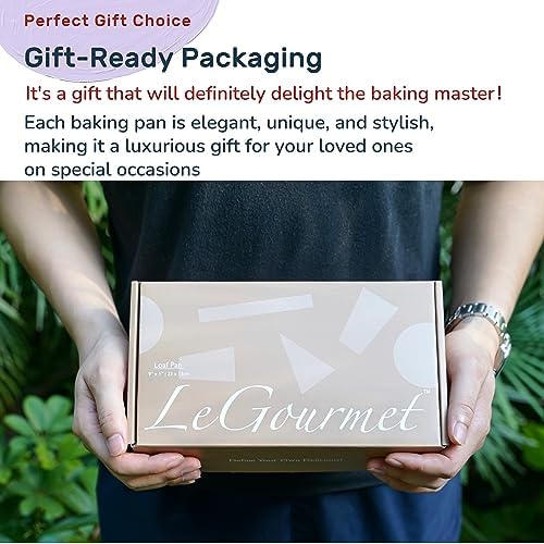 LeGourmet Nonstick Bread Loaf Pan 9 X 5 Inch, Ceramic Coating