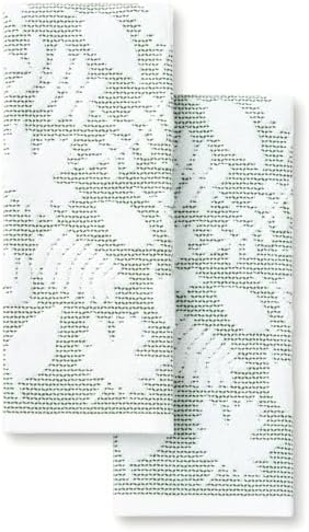 Martha Stewart Woodland Harvest Jacquard Leaves Kitchen Towel 2-Pack