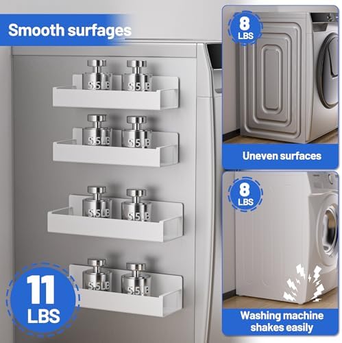 Vetacsion 4-Pack Magnetic Laundry Organizer, White