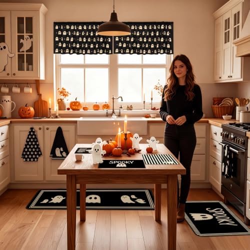 Irenare 16 Pcs Halloween Kitchen Decor Set, Cute Ghost