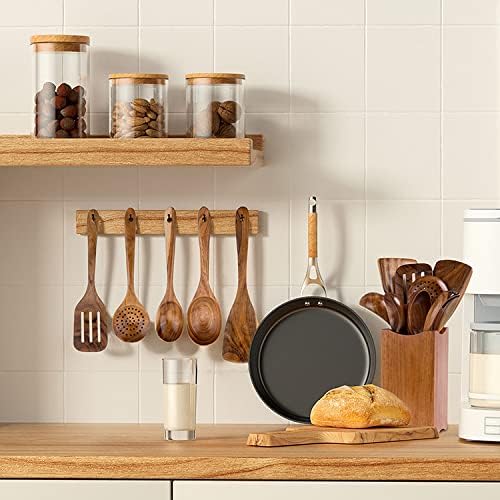 10-Piece Teak Wood Cooking Utensil Set