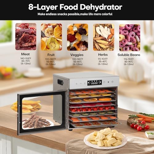 Panana Food Dehydrator Machine, 8 Trays