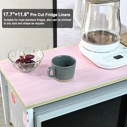 12Pcs Refrigerator Liners Washable Fridge Shelf Liners Refrigerator