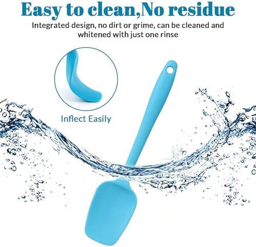 6 Pack Small Silicone Spatula - Rubber Spatula for Baking Cooking