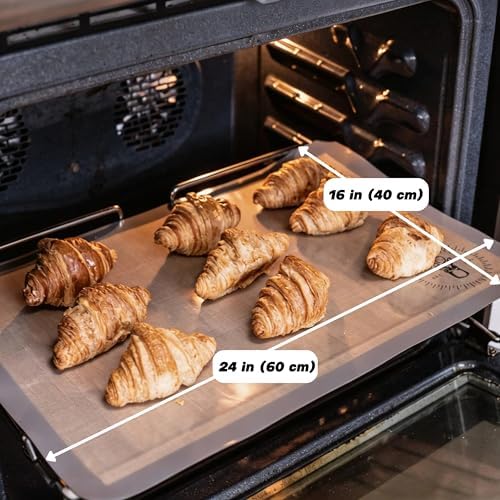 Silicone Baking Mats - Full Size Baking Sheet Liners, Pack of 2, Gray