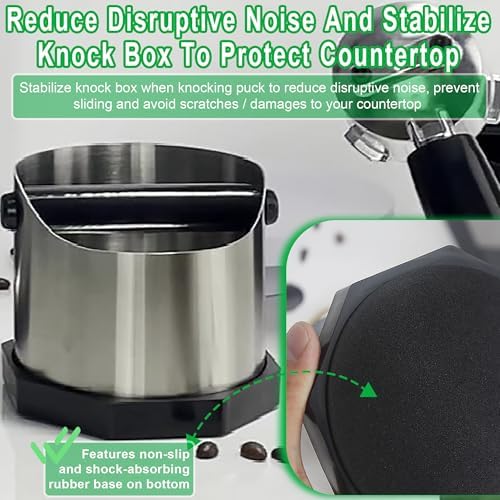 Stainless Steel Espresso Knock Box, Easy & Mess-Free Disposal of