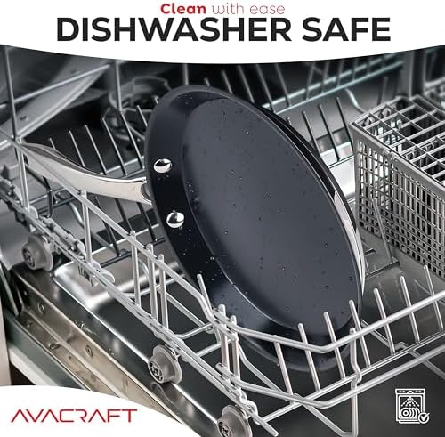 AVACRAFT 10 Inch PFAS-Free Ceramic Nonstick Crepe Pan