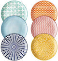 Selamica 8 inch Porcelain Dinner Plates, Large Size Serving Plate for