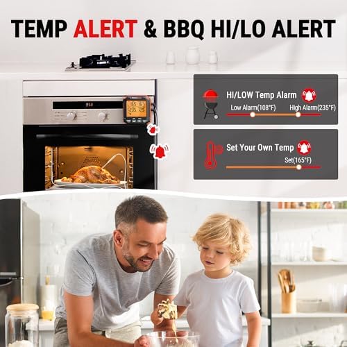 TempPro TempTrack Digital Meat Thermometer with 2 Meat Probes