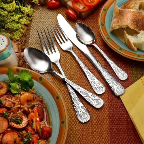 Liberty Tabletop Flame 65pc Set Service for 12 18/10 Stainless Steel