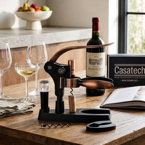 Wine Opener – Durable Bottle Opener with Corkscrew – Manual Wine