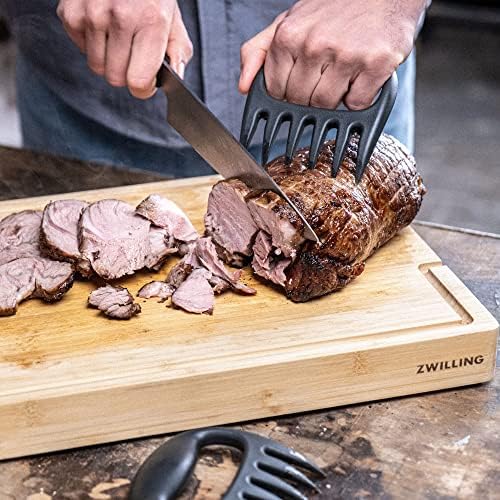 ZWILLING BBQ+ Bamboo Cutting Board with Juice Groove and Sliding