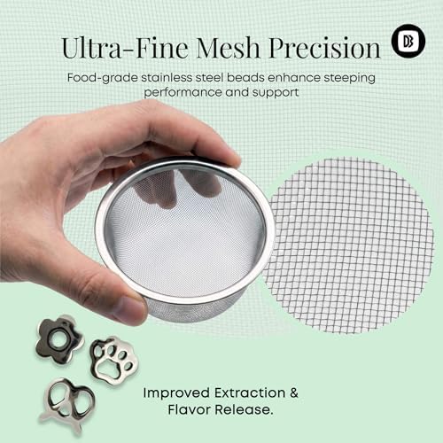Matcha Sifting with 3 Stainless Steel Agitation Beads, Food-Grade