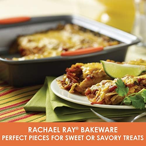 Rachael Ray Nonstick Bakeware Set with Grips and Lid