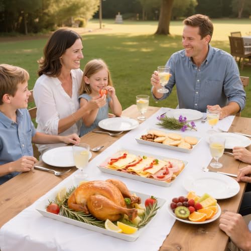6-Pack Serving Tray in 3 Sizes, Serving Platter, Trays for Serving