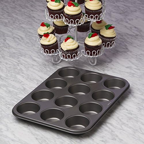 Ecolution Bakeins 12 Cup Muffin and Cupcake Pan – PFOA, BPA, and PTFE