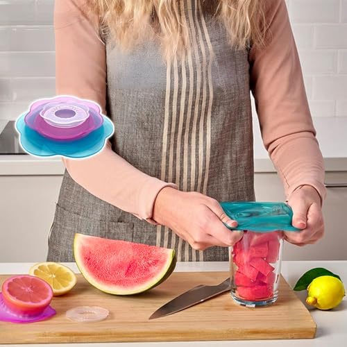 FixtureDisplays Food Storage Covers, Set of 3 Sizes