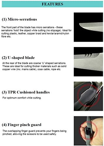 ENGINEER PH-57 8.3" Heavy Duty Cutting Combination Scissors 2-in-1