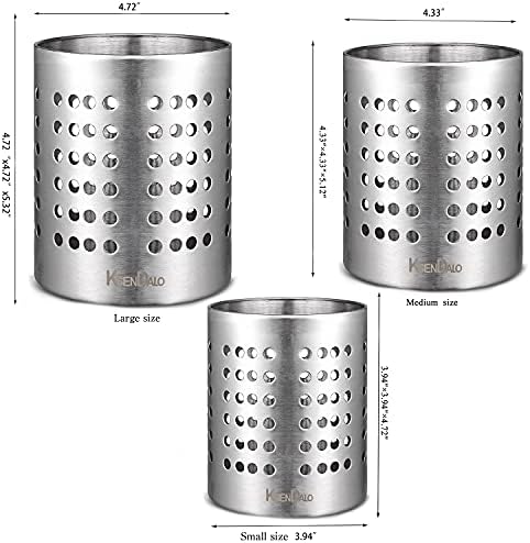 KSENDALO 3-Pack Stainless Steel Utensil Drying Holders