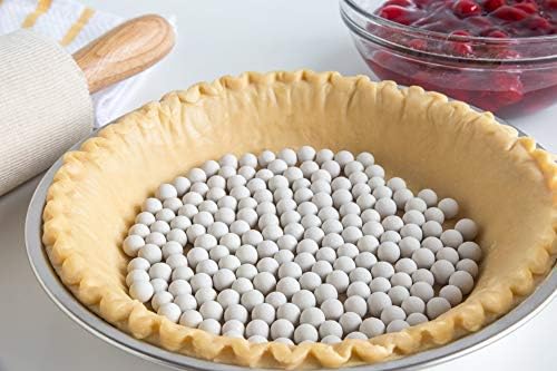 Fox Run Ceramic Pie Crust Baking Weights Container, 8.8 oz, Plastic
