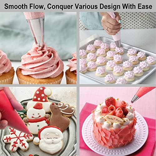 Weetiee Pastry Piping Bags -100 Pack-12-Inch Disposable Cake