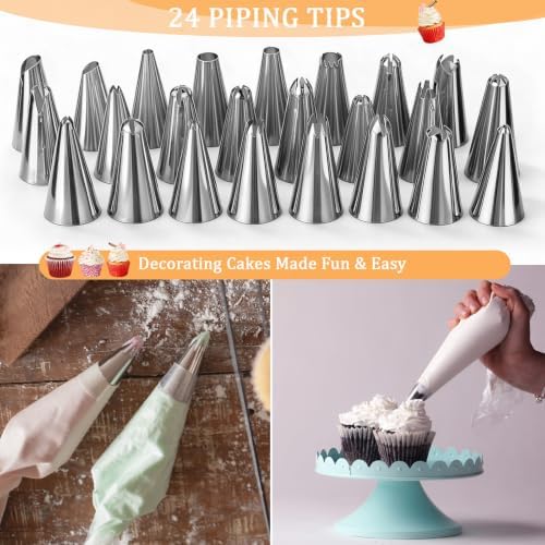 179pcs Cake Decorating Supplies with 4 Springform Pans Cake Pan Baking