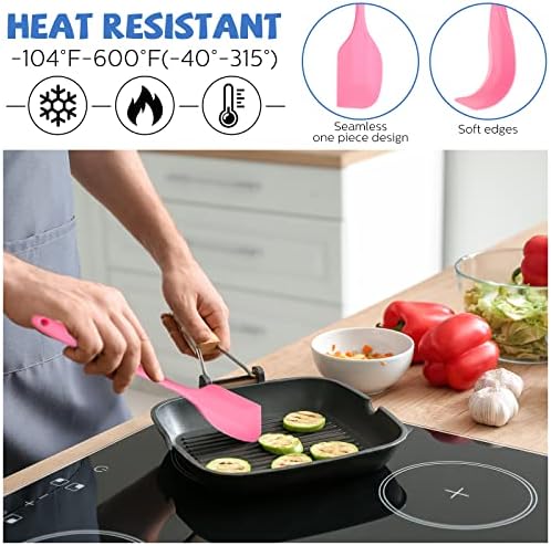 16 Piece 11 Inch Silicone Spatula Set, Heat Resistant