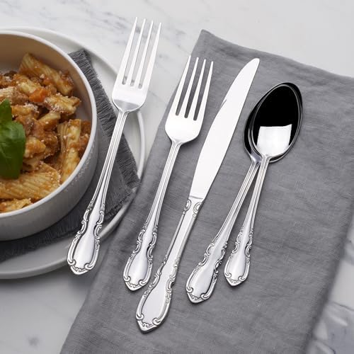 Pfaltzgraff Vienna Everyday Flatware Service for 4, 20 Piece Set, 18/0