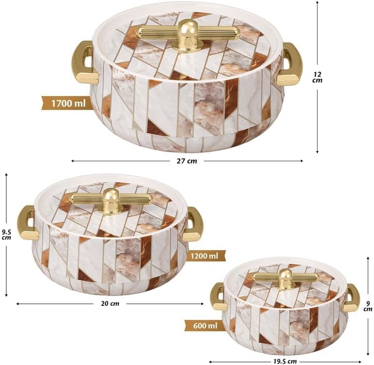 Casserole Inner Steel |BPA Free|Advanced P.U. Insulation|Keeps Food