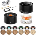 Electric Whiskey Smoker Kit, Rechargeable Built-in Lighter & LED
