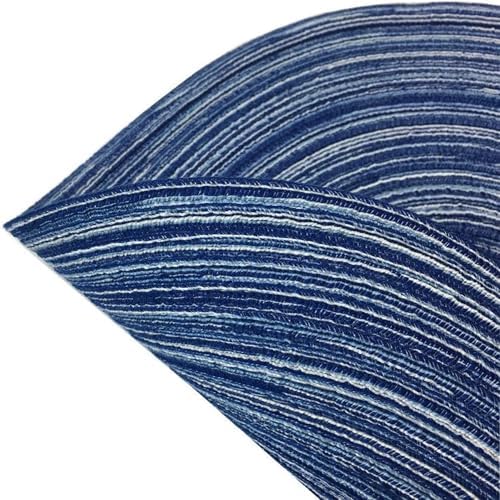 WAZAIGUR 14inch Round Placemats Set of 4 Table Mats, Blue