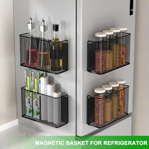 Magnetic Basket Organizer for Refrigerator