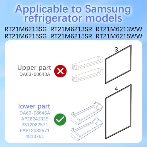 DA63-08646A Refrigerator Door Shelf Bin for Samsung Refrigerator