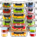 Canfanni 40-Piece Glass Food Storage Containers with Airtight Lids