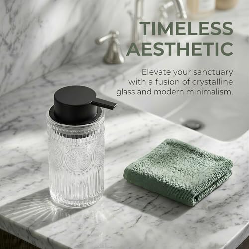 Clear Glass Foaming Hand Soap Dispenser