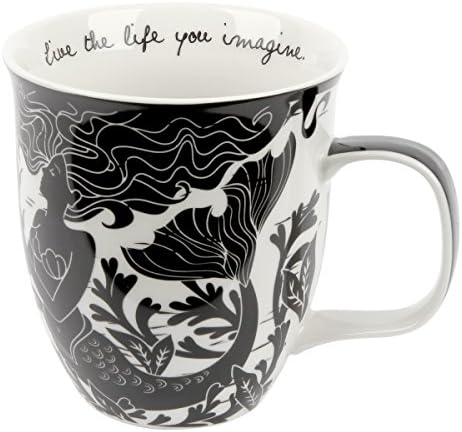 Karma Gifts, 14 oz Black and White Boho Mug, Cute Coffee and Tea Mug