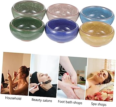 PRETYZOOM 6 Piece Thai Style Spa Essential Oil Bowl Set for Salon