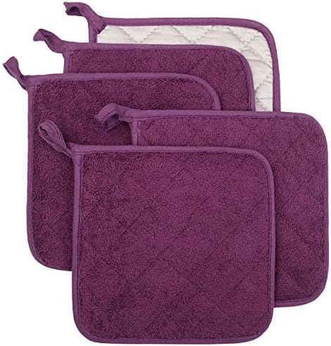 5-Piece Cotton Grape Pot Holder Set for Kitchen