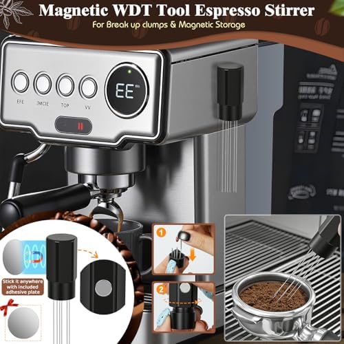 10PCS 51mm Espresso Accessories Kit with Tamping Station & Milk