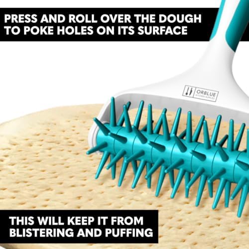 Orblue Premium Apple Corer Tool & Pizza Dough Docker Bundle