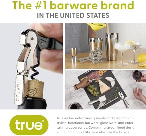 True Recoil Waiters Corkscrew Wine Opener, Durable Stainless Steel