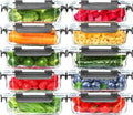 Skroam 10 Pack Glass Meal Prep Containers, 22 OZ