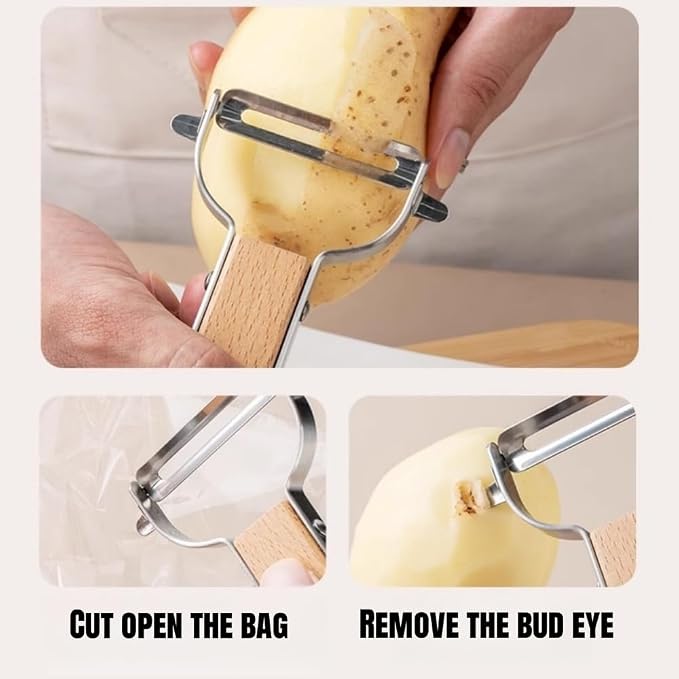 Vegetable Peeler for Kitchen, 304 stainless steel blade sharp, smooth peeling - Image 4