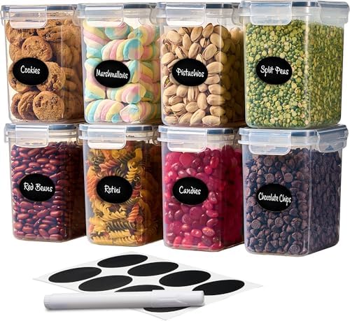 DWËLLZA KITCHEN Airtight Food Storage Container Set - 8 Pieces 1.4L